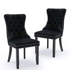 Velvet Dining Chairs Set Of 2 4 6 8 Upholstered Chair W  Wooden Sliver Gold Leg