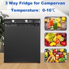 Smad 3 Way 12v 110v gas Silent Rv Refrigerator Fridge Camper Cabin Absorption