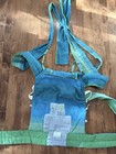 Chimparoo Mei Tai Baby Carrier Cotton Blue green Striped One Size