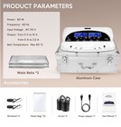Veicomtech Dual Ionic Foot Detox Machine W  Aluminum Case  2 Arrays  Liners
