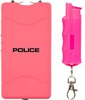 Stun Gun Pepper Spray Combo Self Defense Security Police 800 Pink