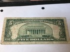 1953 Five Dollar  Silver Certificate  5 Bill Blue Seal Note  1 Note