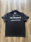 Mercedes Amg Petronas F1 Team Polo Shirt Black Men s Size L Formula 1 Racing