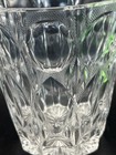 Vintage Heavy Lead Cut Crystal Small Ice Champagne Bucket Glass Handles Mcm