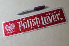 Polish Lover - Poland White Eagle Funny Sexy 80 s Flag 3x11 5in  Bumper Sticker