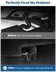 Sun Visor Repair Kit Compatible With Ram 1500 2019-2025  Aluminum Sun Visor C   