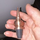 Woodford Reserve Copper Tone Metal Bottle Stopper W  Black Rubber Cork