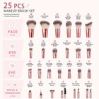 Makeup Brush Set Professional Foundation Eyeshadow Blush Brushes Kit With Case