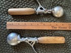 2 Vintage antiquehamilton Beach Wood Handle Ice Cream Scoops  31