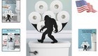 Sasquatch Freestanding Toilet Paper Holder For 8 Rolls - Rustic Bathroom Decor