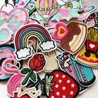 30pcs Girls Iron On Patches For Clothing Jackets Diy Sew Embroidered Girls 