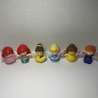 Fisher Price Little People Disney Princess Lot Of 6 Cinderella Ariel Belle Anna 