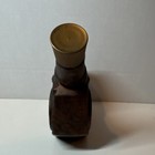 Jim Beam Bronze copper Over Glass  1795  Cannon Decanter 1970 Empty Vtg