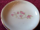 4 Vintage 3 1 8  Gold Rim Pink Roses Transferware Butter Pats-so Pretty 