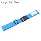 4 X Luggage Straps Suitcase Belts With Buckle 2mx5cm Travel Packing Sky Blue