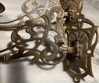 Pair Of Victorian Style Swing Arm art Nouveau Antique Wall Candleholders
