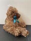 Dan Dee 12  Teddy Bear Brown Blue Ribbons Plush Stuffed Animal Cute Fluffy