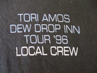 Tori Amos 1996 Dew Drop Inn Tour Local Crew T-shirt Xl Black Cotton