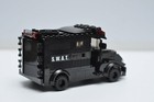 Swat Truck Police Black Custom Model Built And Compatible With Lego   Bricks