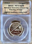 2018-s 2019-s 2020-s Anacs Pr70 Dcam American Innovation  1 9 Proof Coin Set