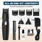 Wahl All In One Rechargeable Beard Mustache Detail Trimmer For Men Black 05644