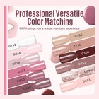 19 Pcs Gel Nail Polish Kit With U V Light  12 Colors All Seasons Nude Milky Whit