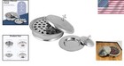 Classic Round Stainless Steel Communion Set - 1 Tray   1 Bread Plate With Covers