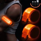 2 Pack Rechargeable Led Armband  High Visibility Running Gear For Night Safety