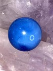 Antique Christensen Agate Blue Opaque Swirl Marble