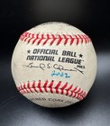 Eric Davis Signed Rawlings Official National League 2002 Mlb Baseball