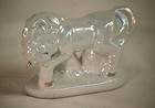 Lusterware Unicorn Mythical Figurine White Porcelain Gold Horn   Hooves