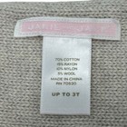 Janie   Jack Girls Gray Multicolor Argyle Cotton Blend Scarf Kids Up To 3t