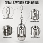 Stainless Steel Hanging Parrot Toy  Heavy-duty Bird Toy