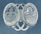 1887 50th Anniv Queen Victoria Golden Jubilee Sweetheart Glass Dish