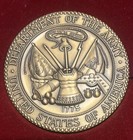 Larry King Personally Owned Medal - Presented By Us Army Chief Of Staff