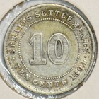 Straits Settlements 1894 10 Cents 240801 Combine Shipping