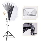 3 Pack Softbox Light Stand Photo Studio Photography Continuous Lighting Kit Ooos
