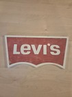 Levis Batwing Logo Store Display Wall Sign Red White 3d Double Sided
