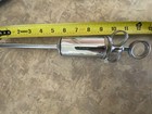 Vintage  Syringe For Animals  2 Oz  Dose  Chrome  For Veterinary And Farm Use 