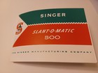 Singer 500 Slant-0-matic Sewing Machine Manual   4 25  X 6  Reproduction