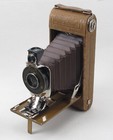 Rare Antique Vintage Ansco No  1a Readyset Royal Folding Ostrich Skin Camera Box