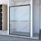 Double Sliding Easy To Install 48 X 72  54 X 72  60 X 72   Glass Shower  Door