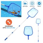 Heavy Duty Swimming Pool Skimmer Leaf Rake Net Scooper  Fine Mesh Bag With Pole