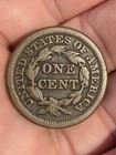 1847  Braided Hair Large Cent Free Shipping
