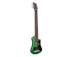 Hofner Shorty Travel Electric Guitar W bag - Metallic Dark Green Finish Open Box