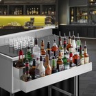 42-inch Double Speed Rail  Stainless Steel Liquor Bottle Holder Rack For Bars