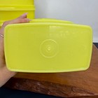 Vintage Tupperware Yellow Shelf Saver Canisters   Lids 1243   1244 Set Of 6