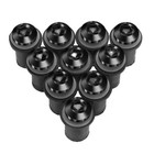 10x Universal Windscreen Screws Kits M5 5mm Bolts Rubber Well Nuts Washers Black