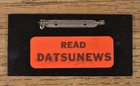 Rare Datsun Datsunews Magazine Senior Racing Reporter Name Tag