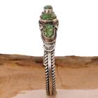 Carico Lake Turquoise Bracelet Trio Sterling Silver Native American Old Pawn Stl